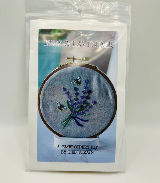 "Bees & Lavender" Embroidery Kit DSS#011