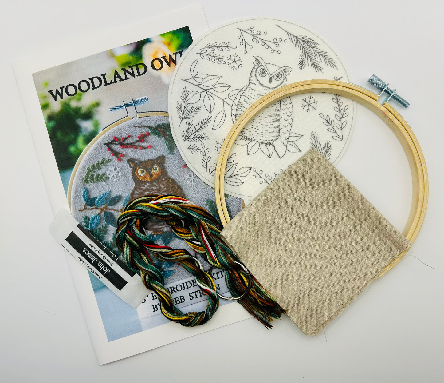 Woodland Owl Embroidery Kit DSS#016