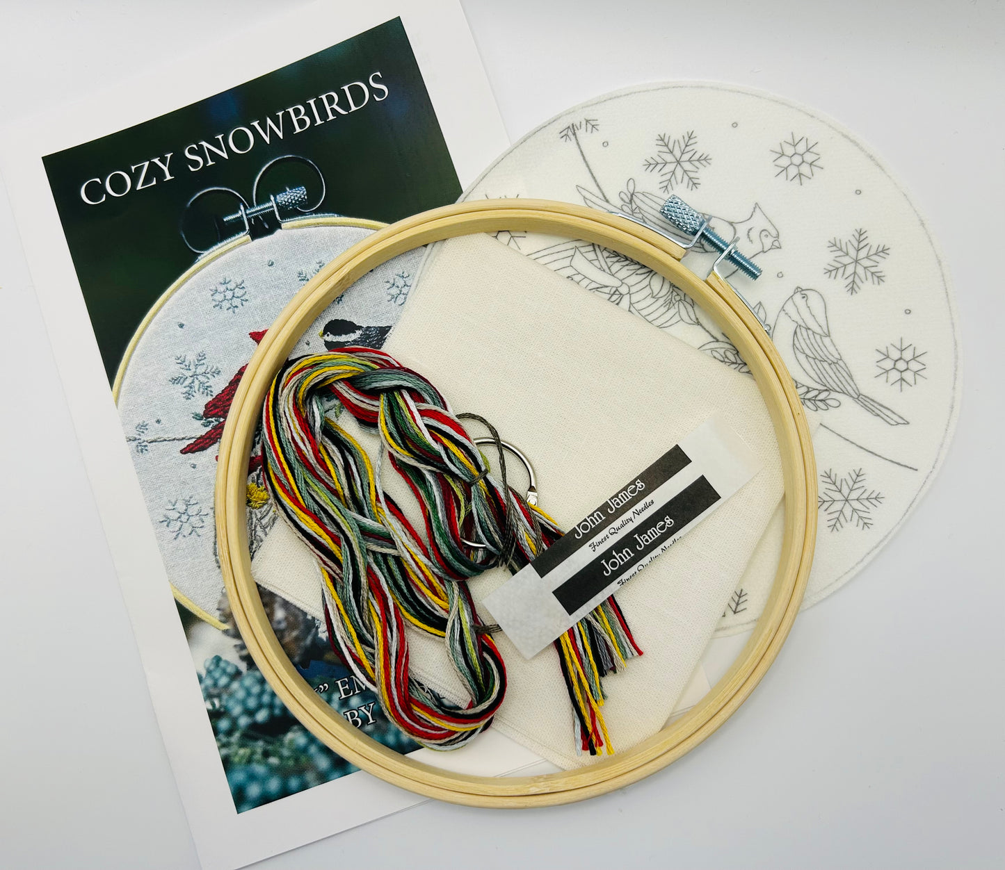 "Cozy Snowbirds" Embroidery Kit DSS #023