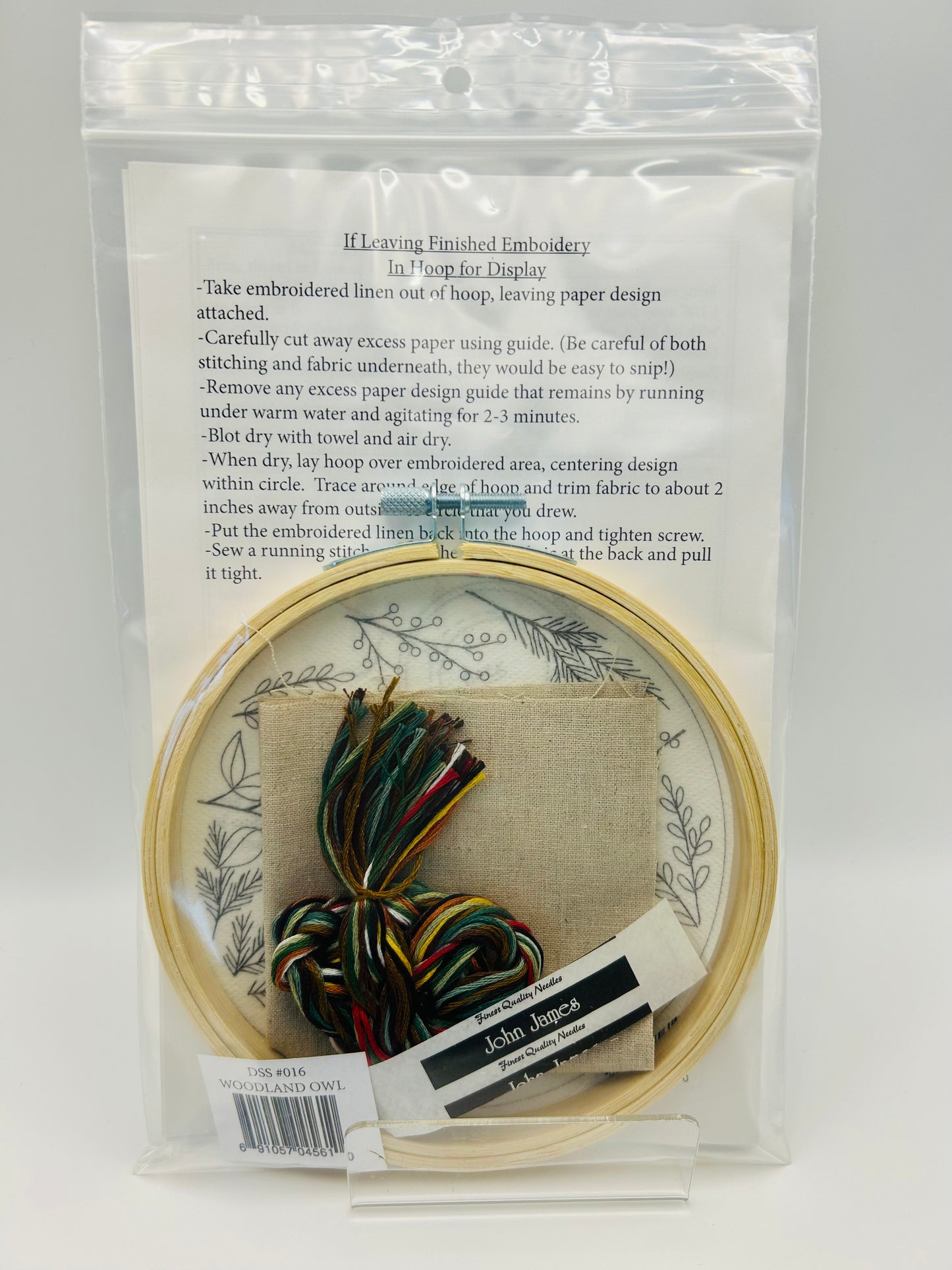 Woodland Owl Embroidery Kit  DSS#016