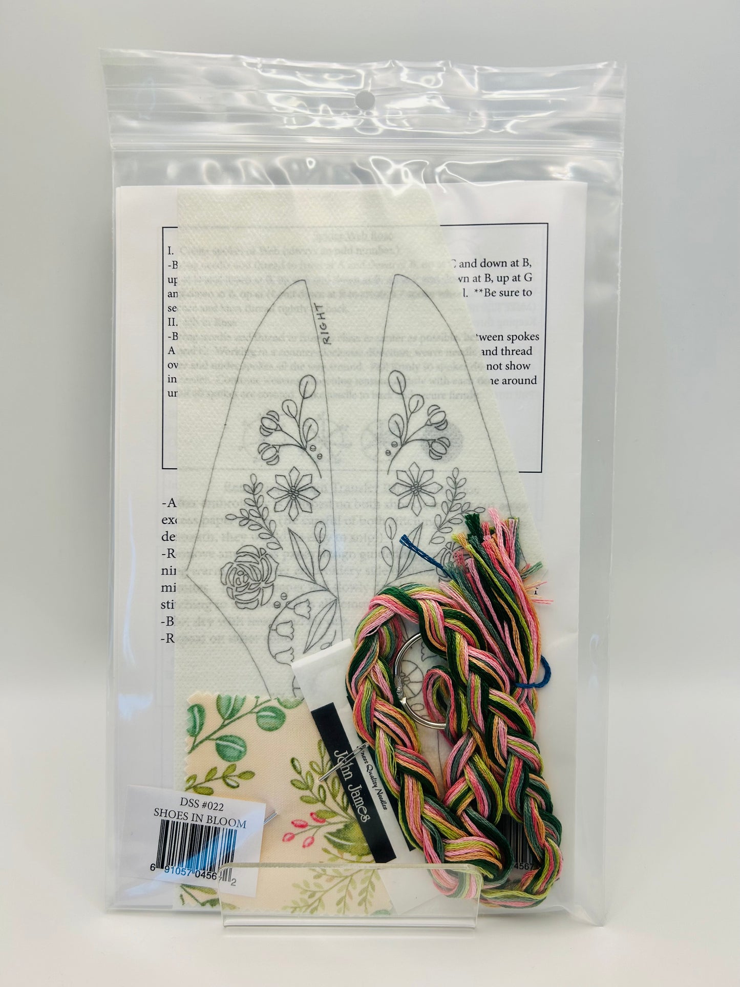 "Shoes In Bloom" Embroidery Kit  DSS#022