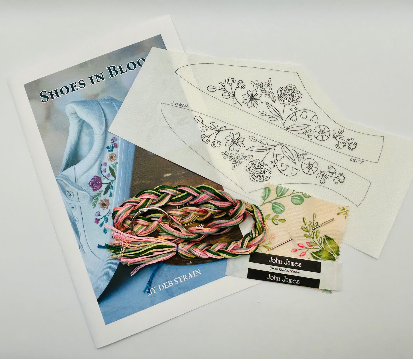"Shoes In Bloom" Embroidery Kit  DSS#022
